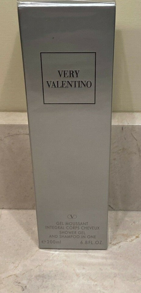 Very Valentino by Valentino Shower Gel & Shampoo in One for Men NIB Sealed