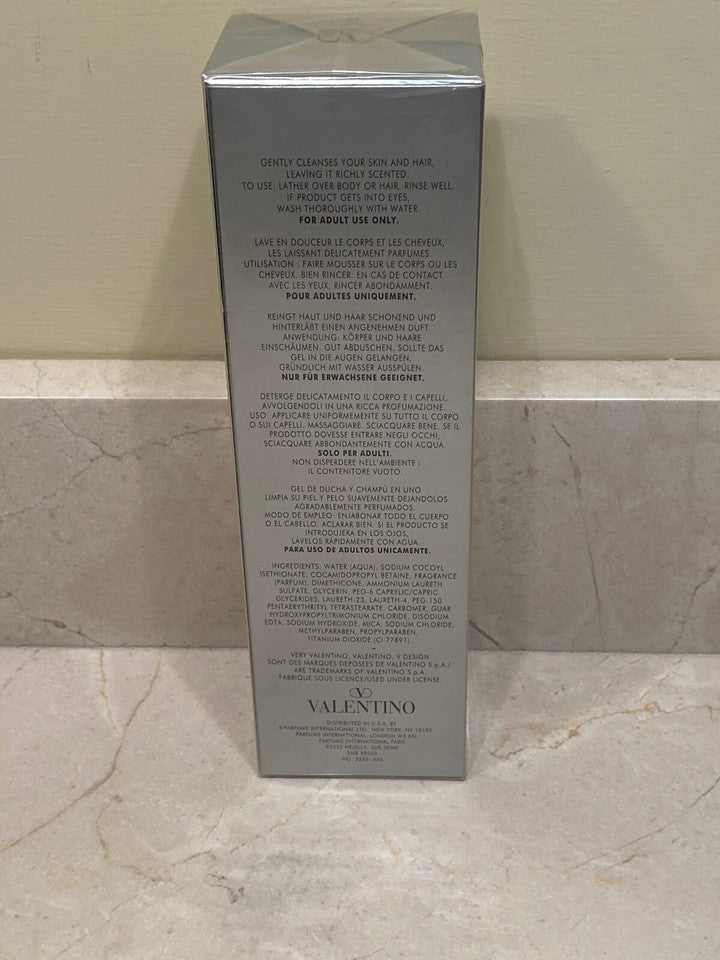 Very Valentino by Valentino Shower Gel & Shampoo in One for Men NIB Sealed
