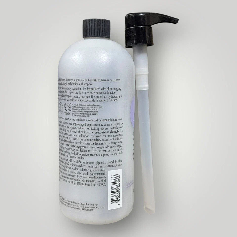 Philosophy Falling in Love Shampoo Shower Gel Bubble Bath 32 oz Sealed+Pump read