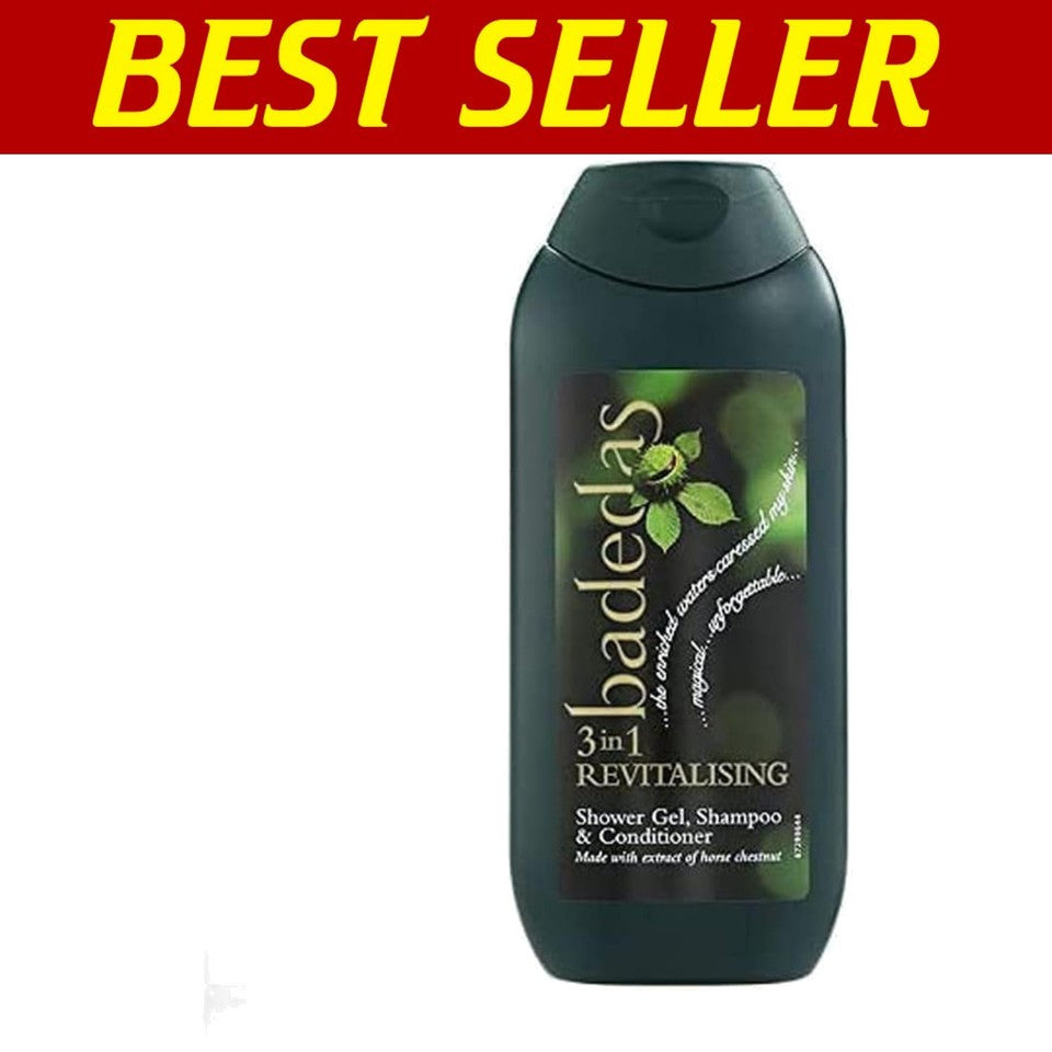 Travel-Friendly 3-in-1 Shower Gel, Shampoo & Conditioner Set -